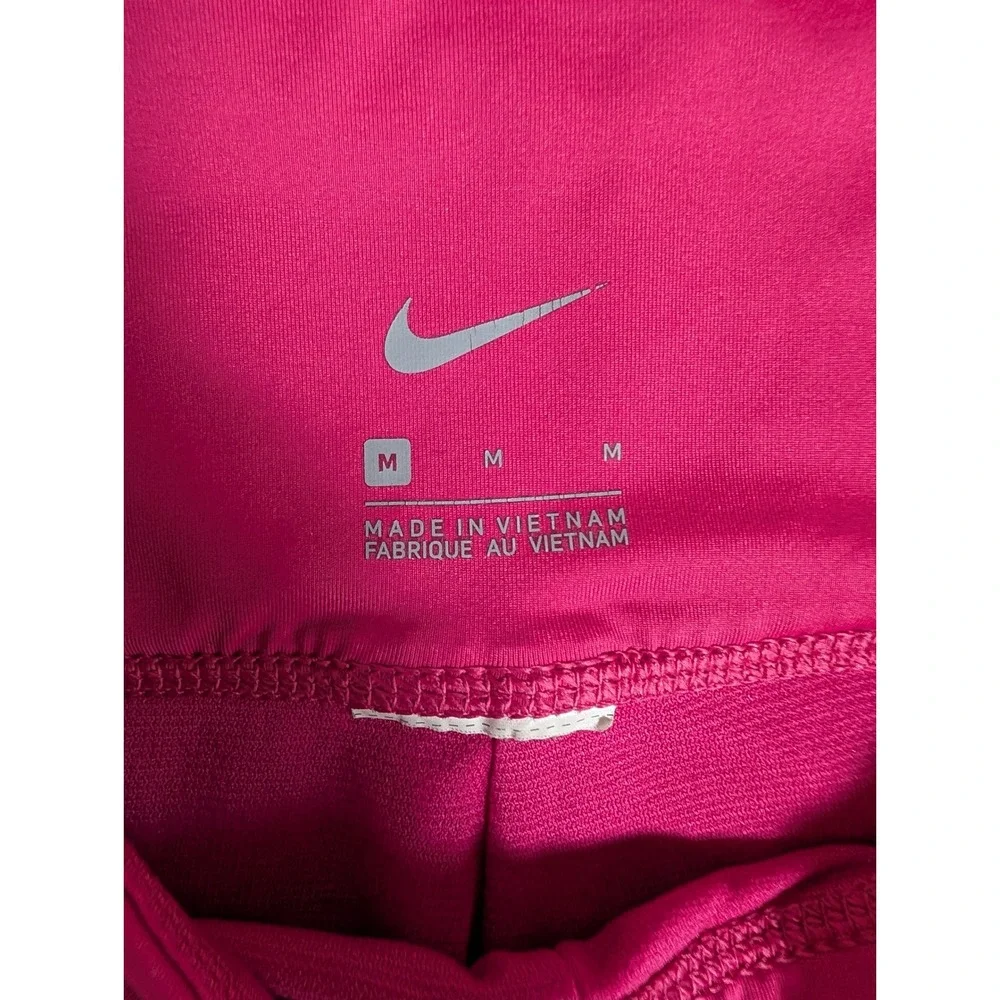 Nike Womens Dri-FIT Compression Biker Shorts Pink Activewear Running 6070
